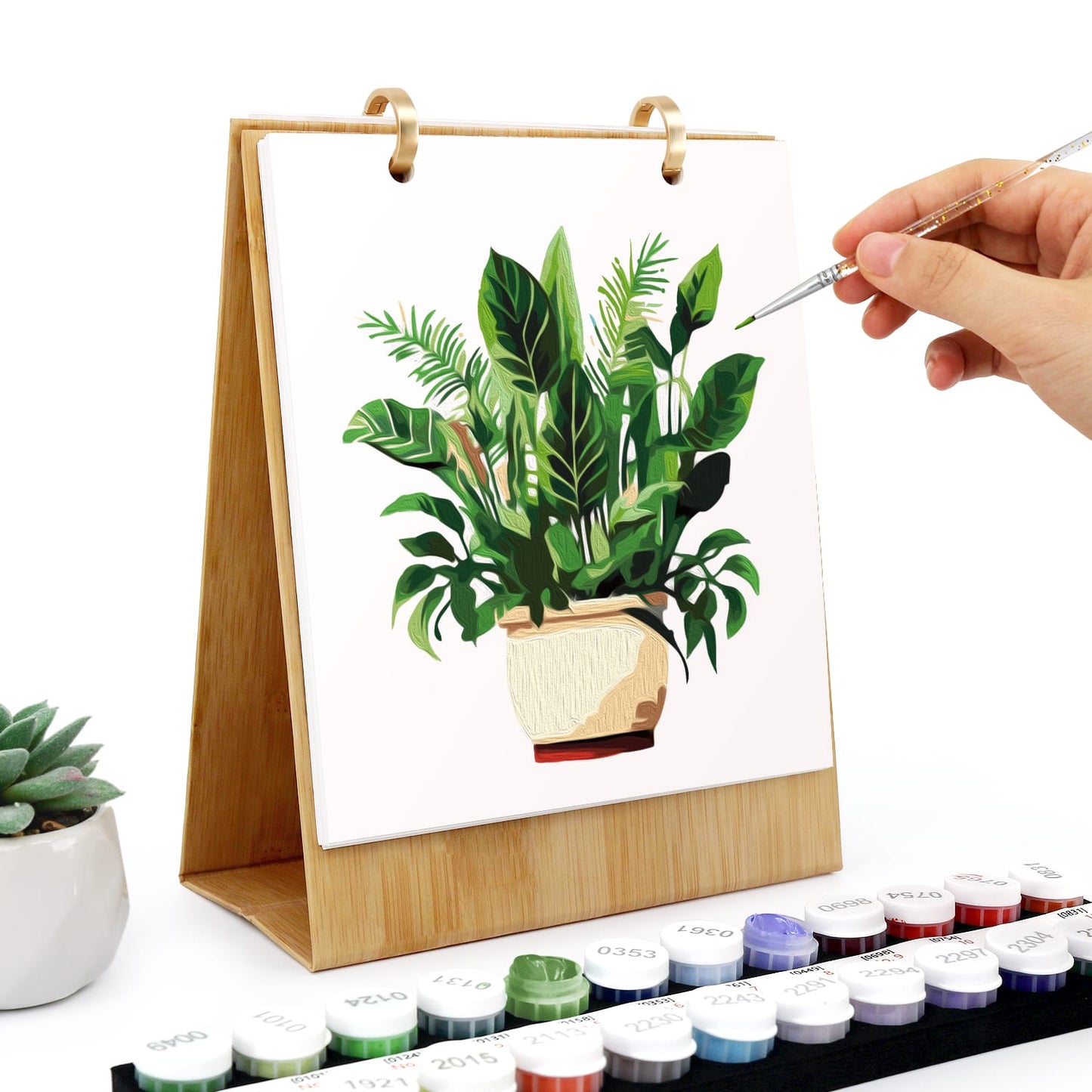 ColourMost™ 2027 Desk Calendar Series –  Plants /Paint by Numbers(18.2cm x 22.5cm)