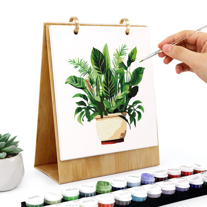 ColourMost™ 2027 Desk Calendar Series –  Plants /Paint by Numbers(18.2cm x 22.5cm)