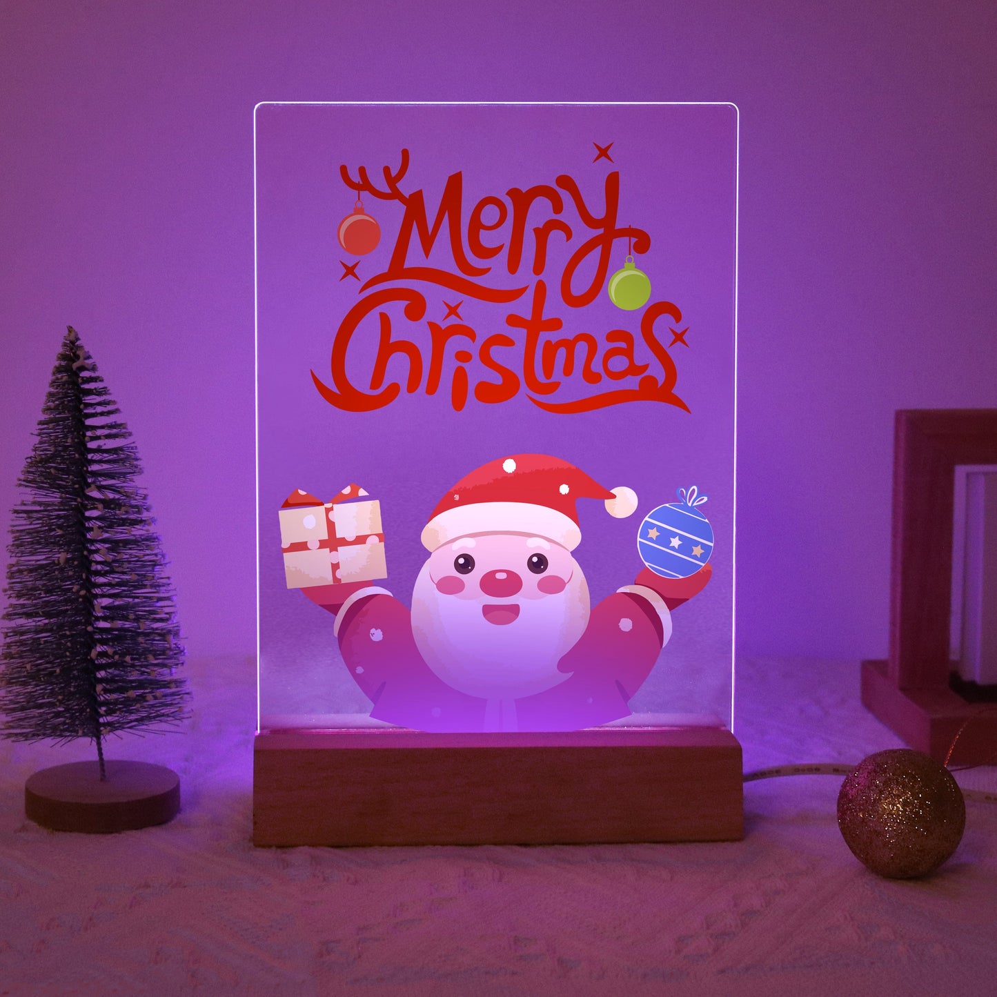 ColourMost™ LED Paint by Numbers Series #11: 'Merry Christmas Santa' (6"x8" / 15x20cm)