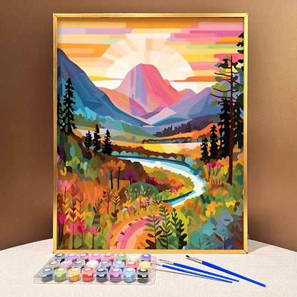"Colorful Yosemite" Series by ColourMost™ #03 on El Capitan - 'Nimbus' | Original Paint by Numbers