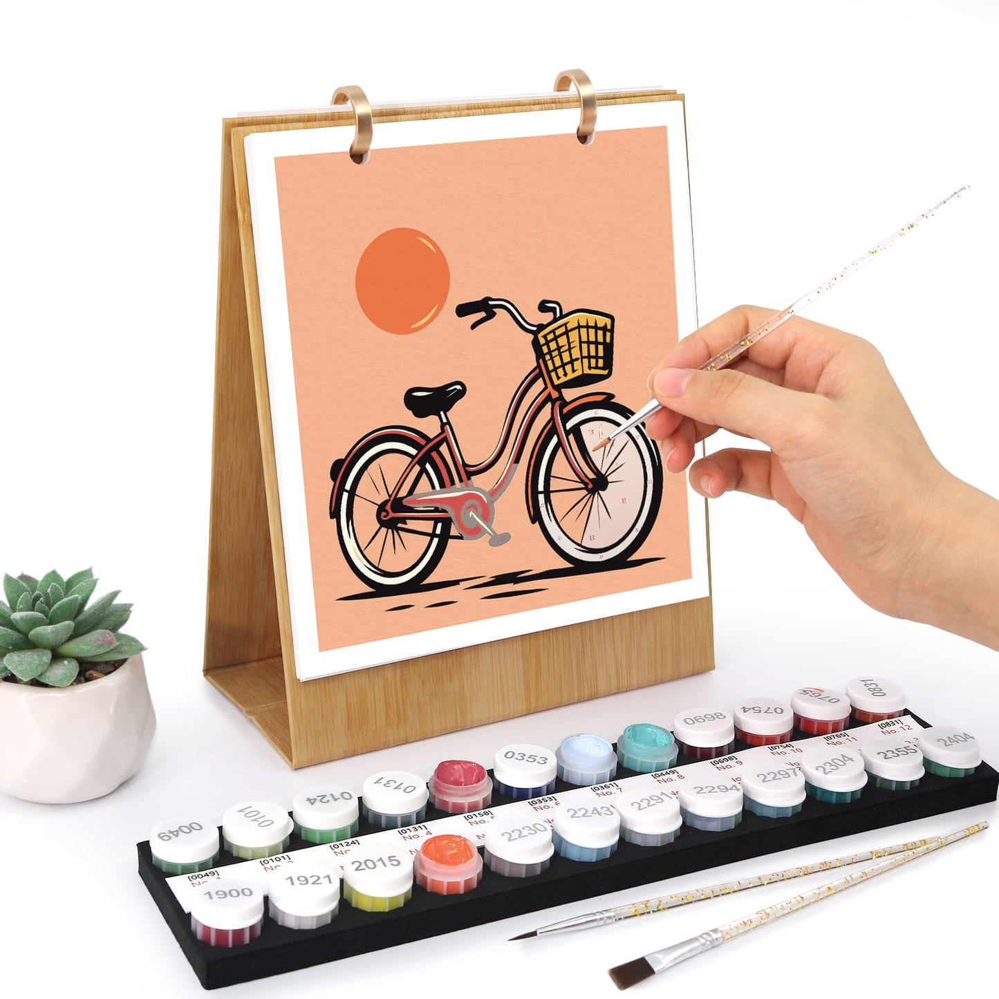 ColourMost™ 2027 Desk Calendar Series –  On the Move /Paint by Numbers(18.2cm x 22.5cm)
