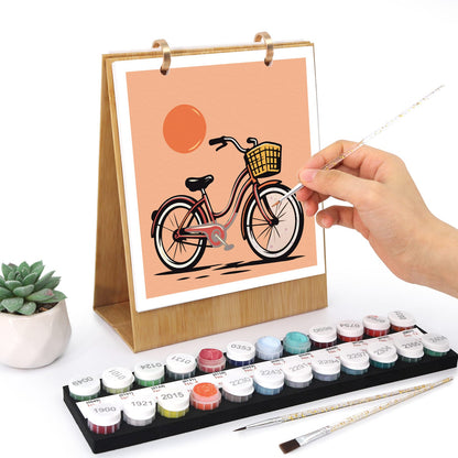 ColourMost™ 2027 Desk Calendar Series –  On the Move /Paint by Numbers(18.2cm x 22.5cm)