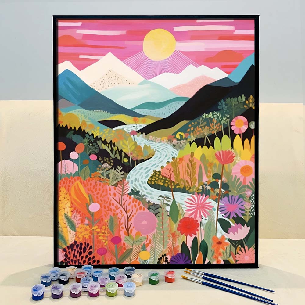 Colorful Mountains Series  Paint by Numbers Kit – Colourmost