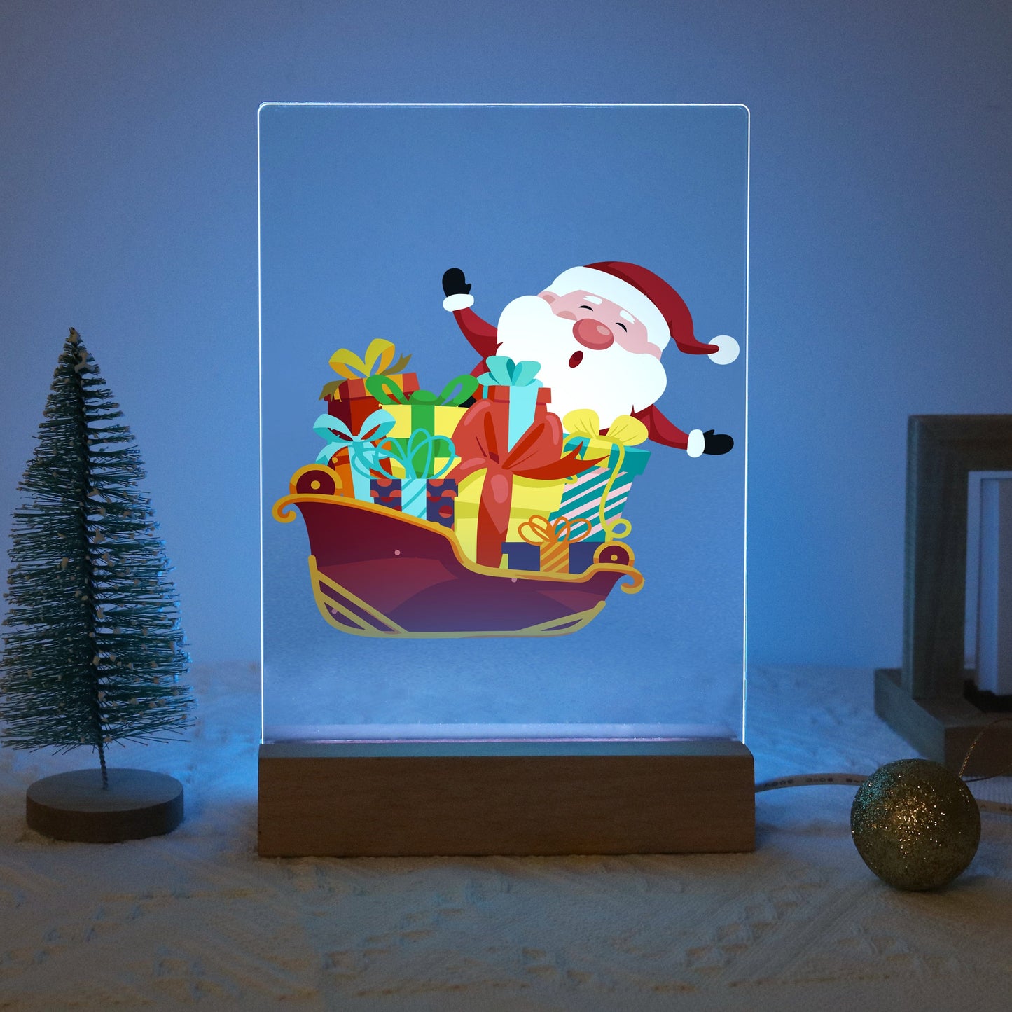 ColourMost™ LED Paint by Numbers Series #02: 'Santa Sleigh' (6"x8" / 15x20cm)