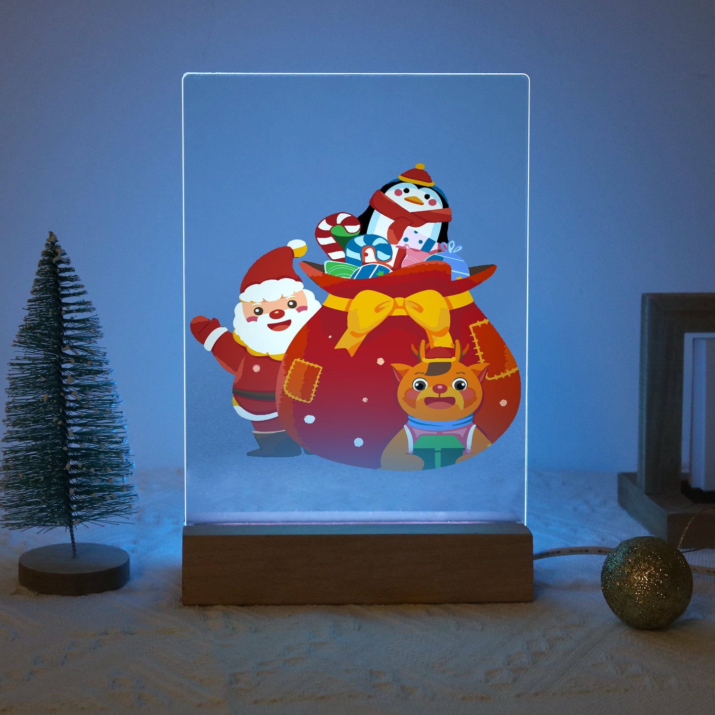 ColourMost™ LED Paint by Numbers Series #06: 'Santa’s Gift Bag' (6"x8" / 15x20cm)