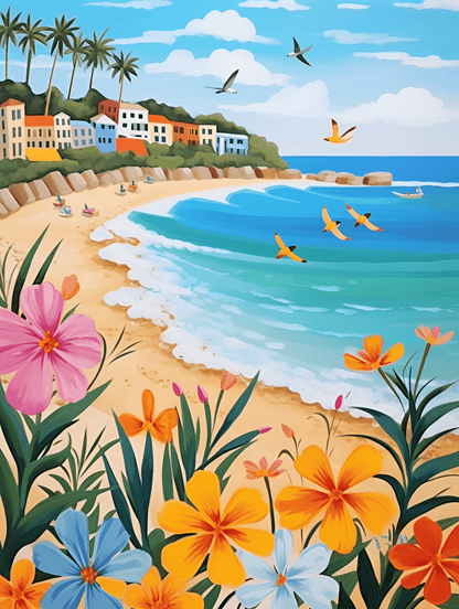 "Italian Beach" by ColourMost™ | Original Paint by Numbers