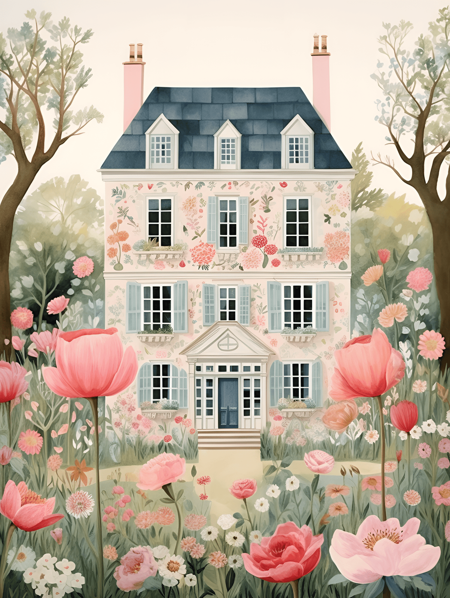 Blossom Manor  Original Paint by Numbers – Colourmost