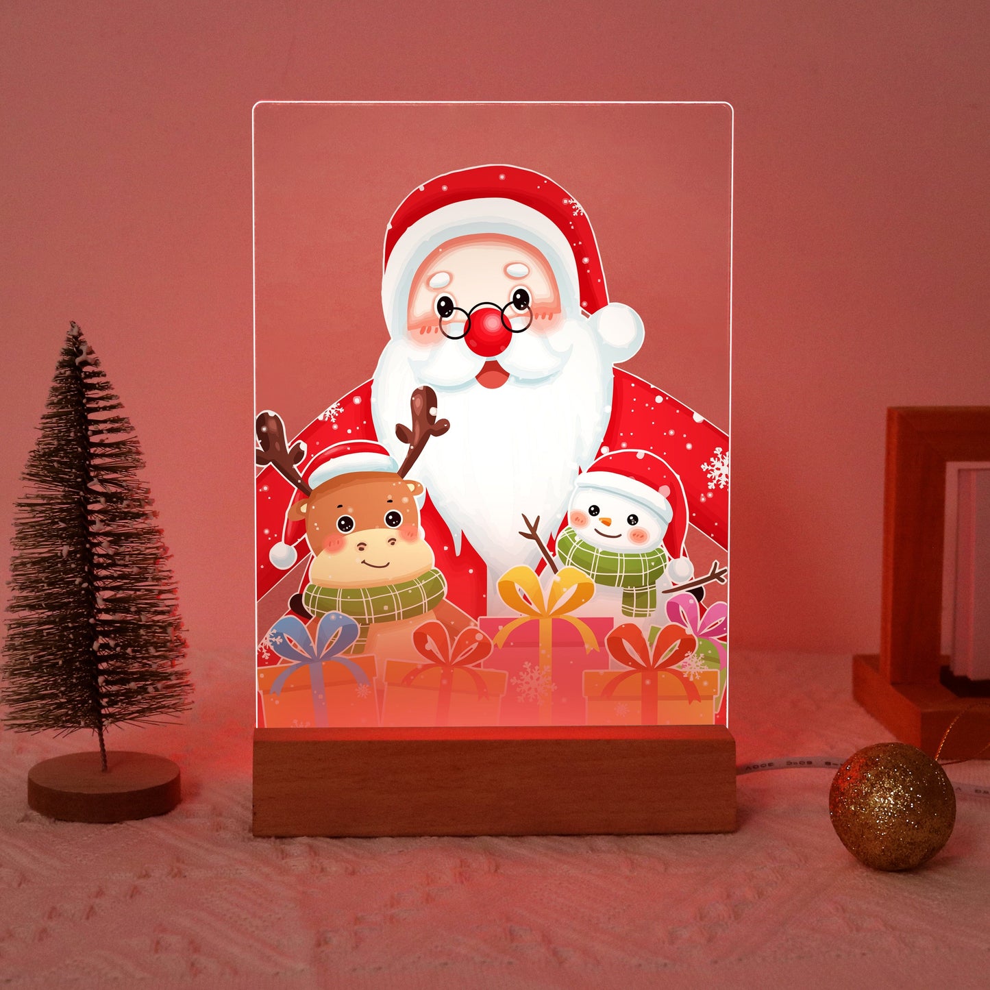 ColourMost™ LED Paint by Numbers Series #05: 'Santa & Friends' (6"x8" / 15x20cm)