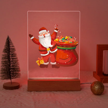 ColourMost™ LED Paint by Numbers Series #09: 'Santa with Gift Bag' (6"x8" / 15x20cm)