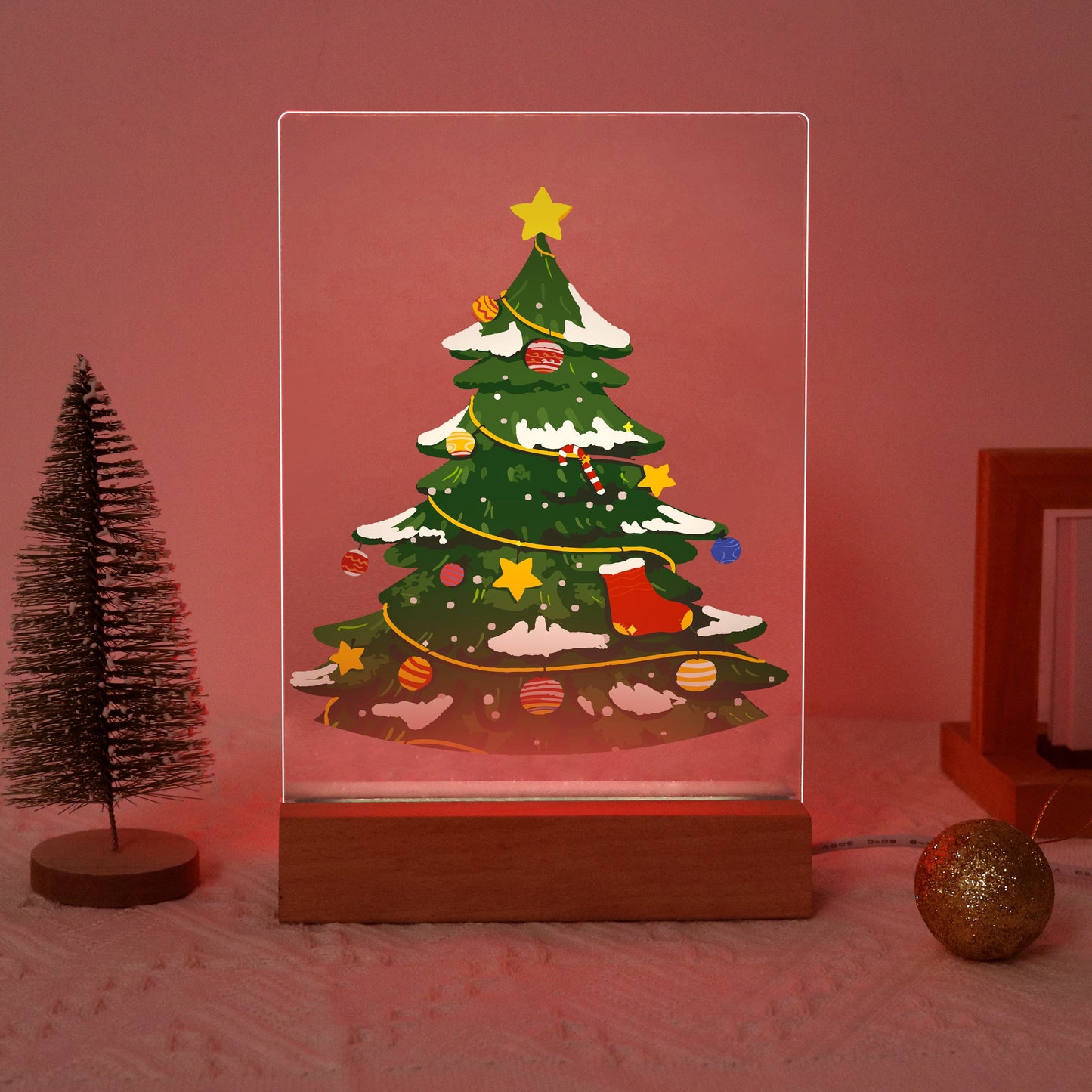 ColourMost™ LED Paint by Numbers Series #01: 'Christmas Tree' (6"x8" / 15x20cm)