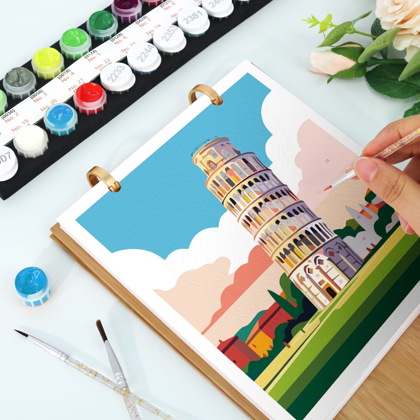 ColourMost™ 2027 Desk Calendar Series –  Wanderlust /Paint by Numbers(18.2cm x 22.5cm)