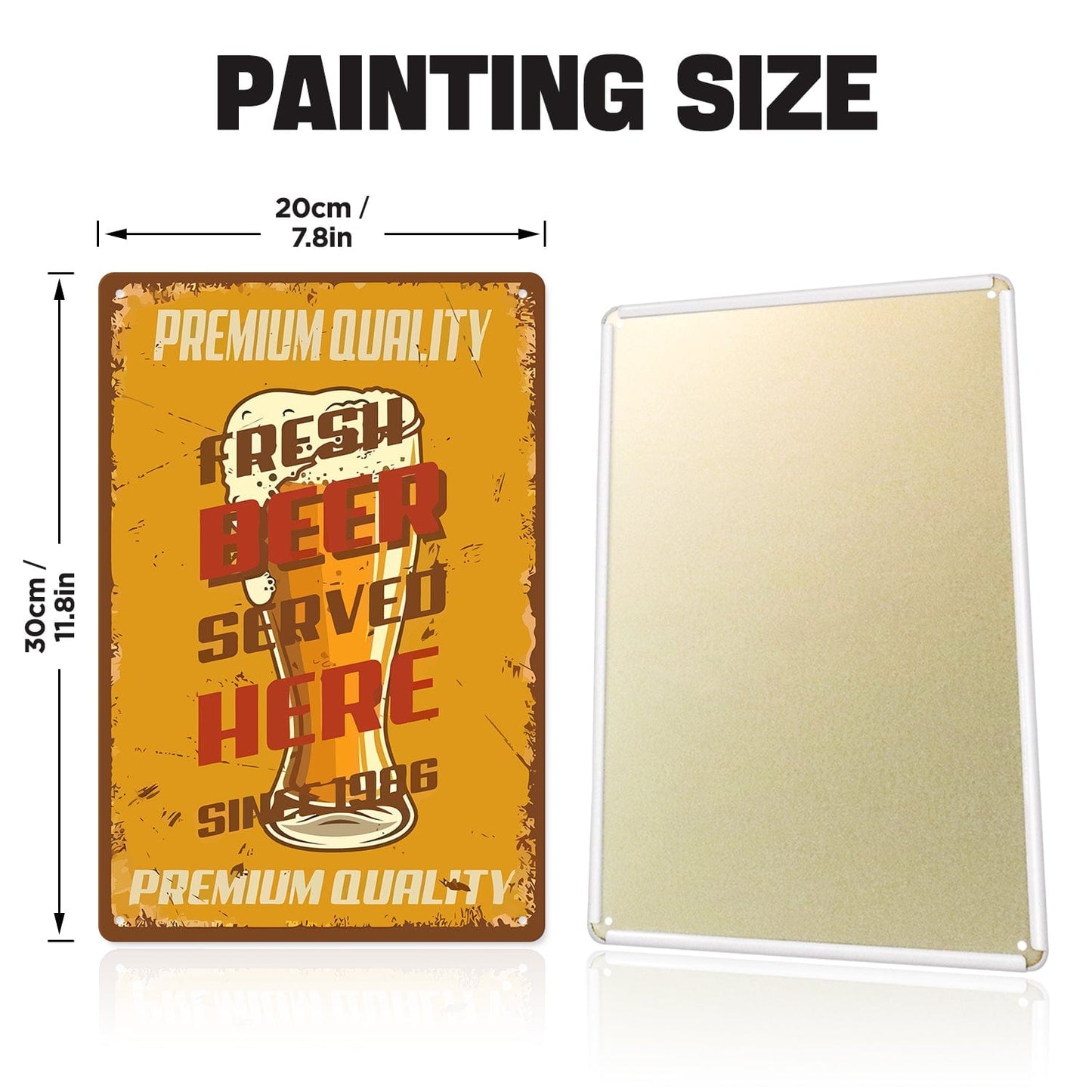 ColourMost™ Metal Bar/Posters Art Paint By Numbers- Fresh Pour #13 (20x30cm /7.8"x11.8"）
