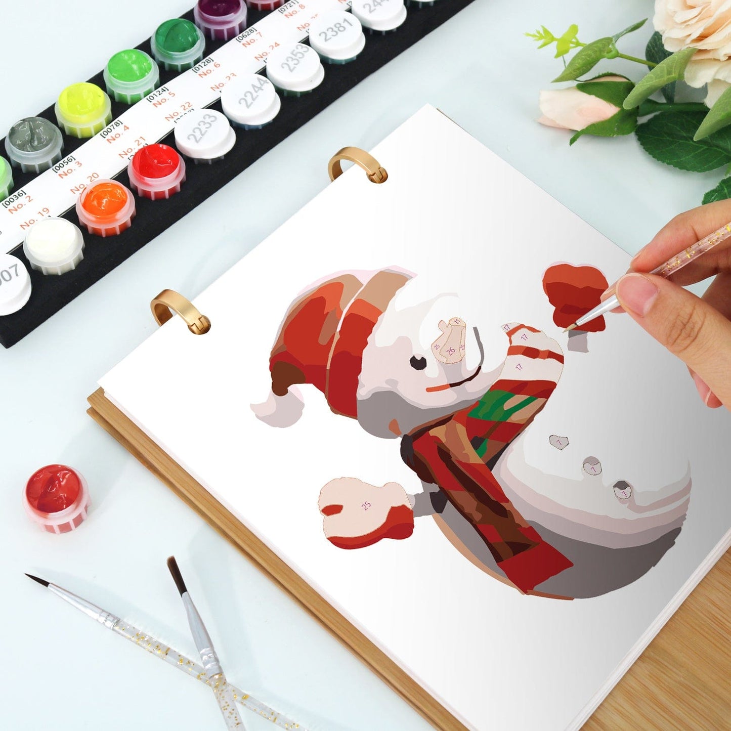 ColourMost™ 2026 Desk Calendar Series –  Christmas theme /Paint by Numbers(18.2cm x 22.5cm)