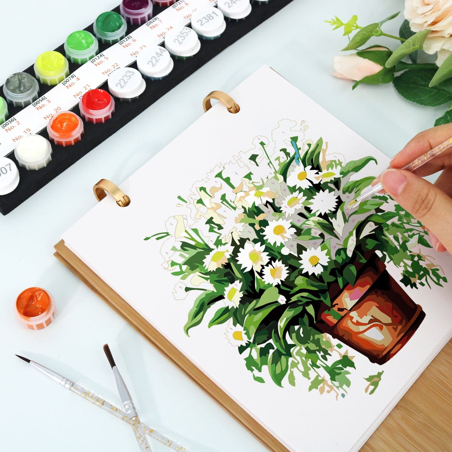 ColourMost™ 2026 Desk Calendar Series –  Plants /Paint by Numbers(18.2cm x 22.5cm)