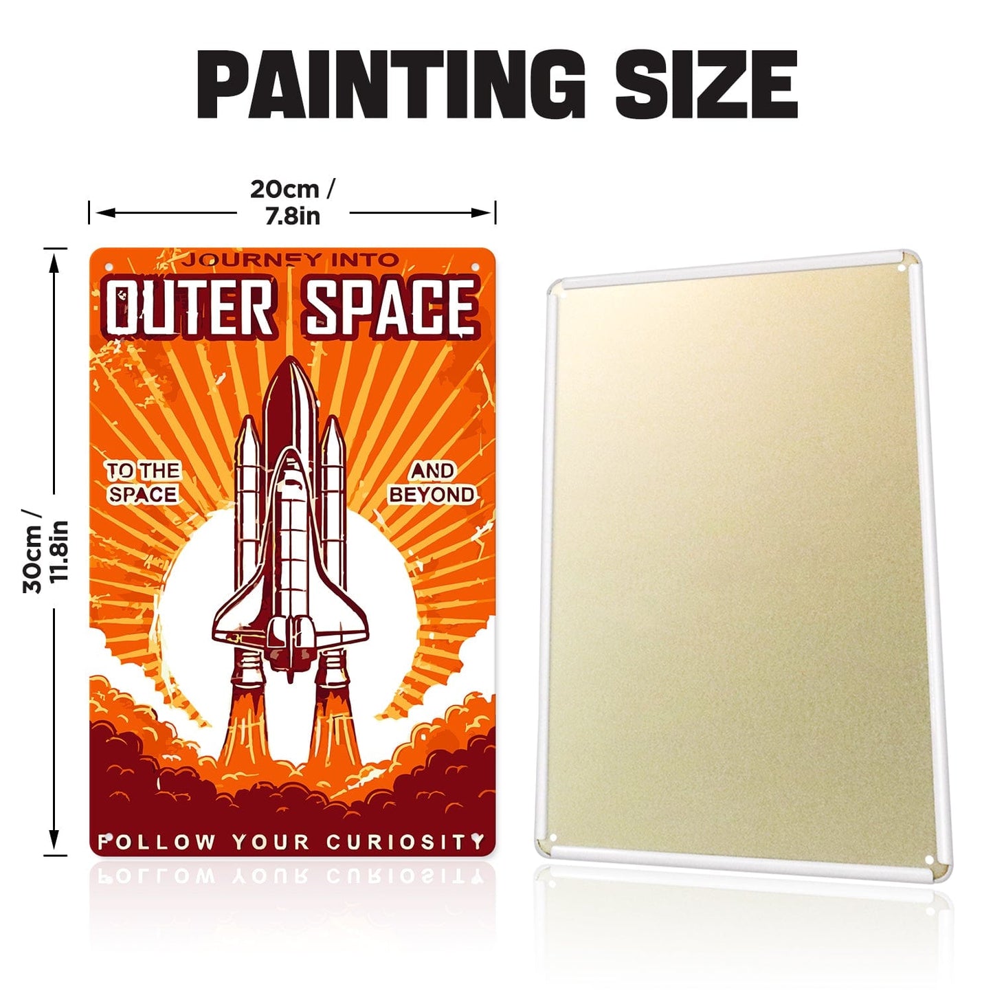 ColourMost™ Metal Bar/Posters Art Paint By Numbers- Journey Into Outer Space #15 (20x30cm /7.8"x11.8"）