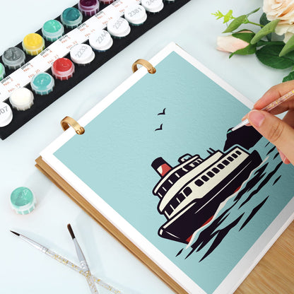 ColourMost™ 2027 Desk Calendar Series –  On the Move /Paint by Numbers(18.2cm x 22.5cm)