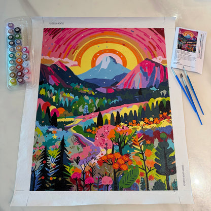 "Colorful Yosemite" Series by ColourMost™ #06 - 'Glow' | Original Paint by Numbers