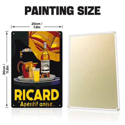ColourMost™ Metal Bar/Posters Art Paint By Numbers- Ricard Moment #19 (20x30cm /7.8"x11.8"）