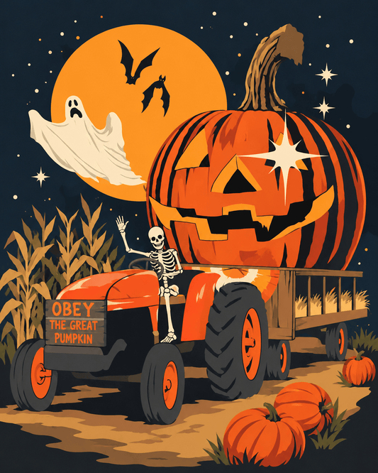 The Great Pumpkin Ride | Paint by Numbers (16"x20" / 40x50cm)
