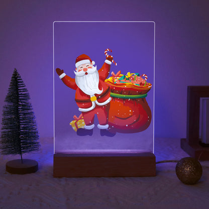 ColourMost™ LED Paint by Numbers Series #09: 'Santa with Gift Bag' (6"x8" / 15x20cm)