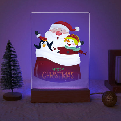 ColourMost™ LED Paint by Numbers Series #03: 'Santa, Snowman & Penguin' (6"x8" / 15x20cm)