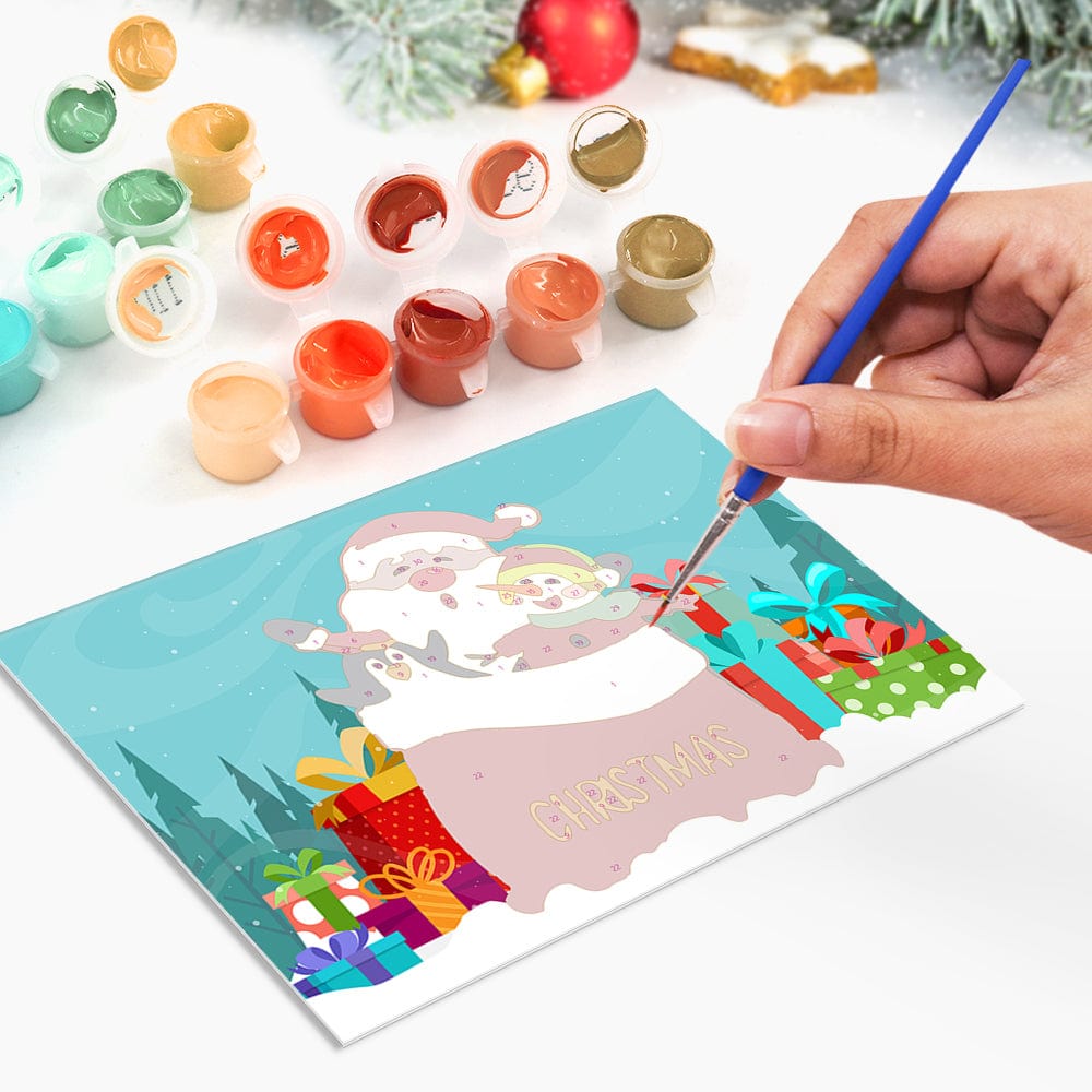 "Christmas card-6Pcs" Series by ColourMost™ #04 | Paint by Numbers(25.8cm*18cm)