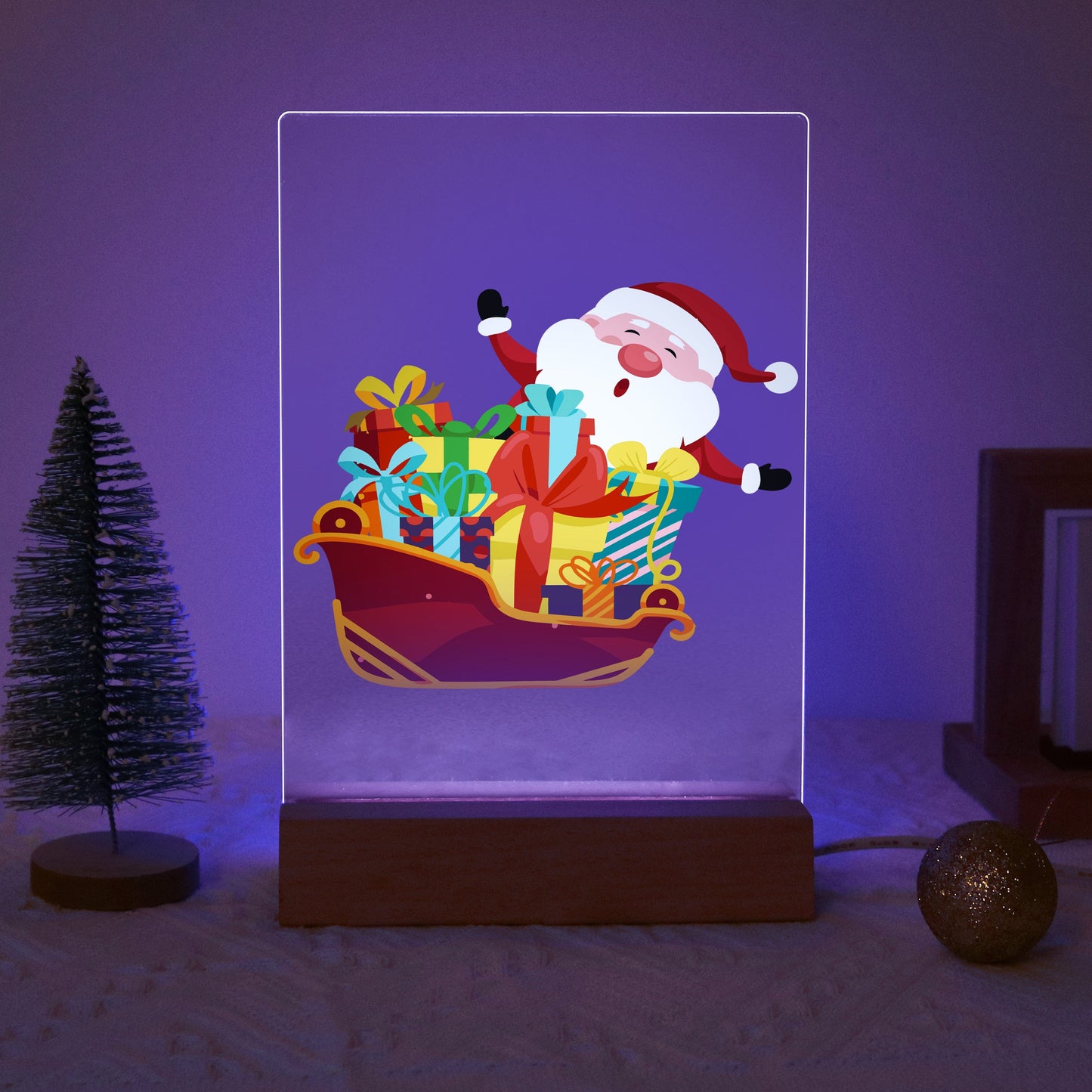 ColourMost™ LED Paint by Numbers Series #02: 'Santa Sleigh' (6"x8" / 15x20cm)