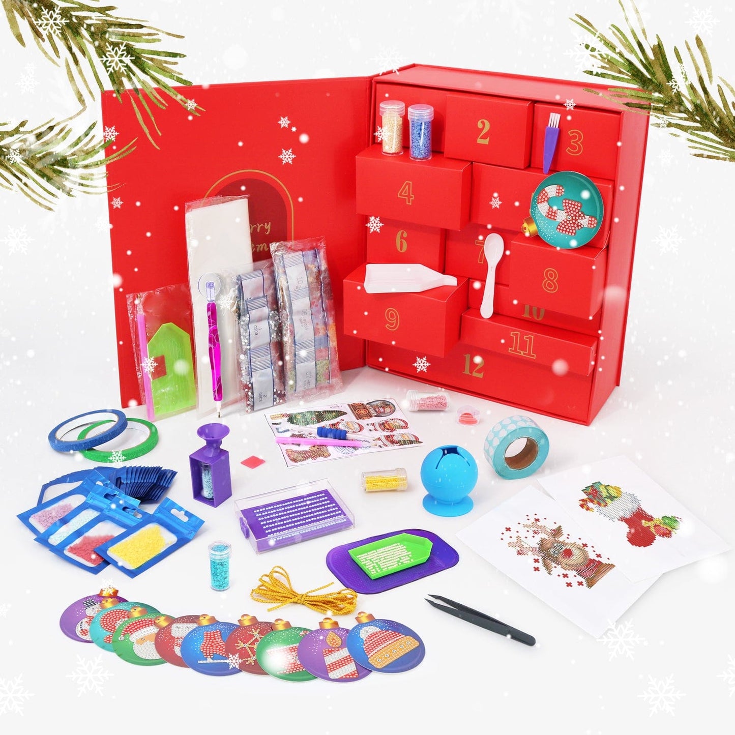 ColourMost™ Christmas Gift Box Kit – Paint by Numbers/Diamond Painting