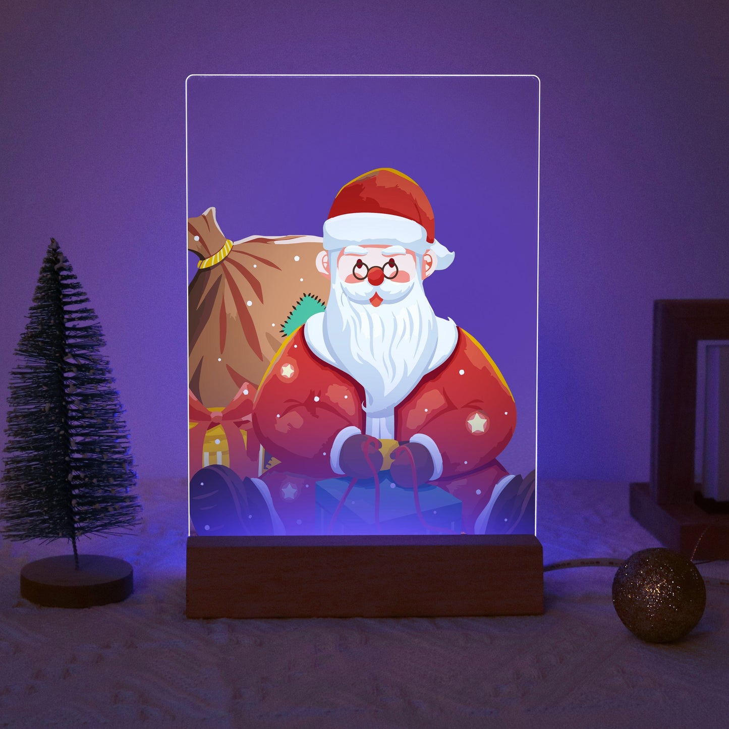 ColourMost™ LED Paint by Numbers Series #10: 'Classic Santa' (6"x8" / 15x20cm)