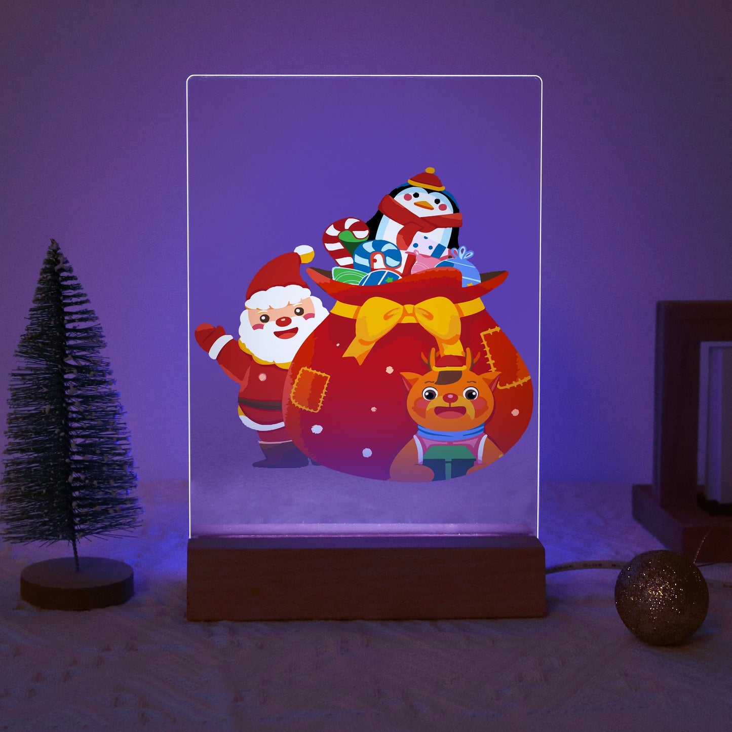 ColourMost™ LED Paint by Numbers Series #06: 'Santa’s Gift Bag' (6"x8" / 15x20cm)