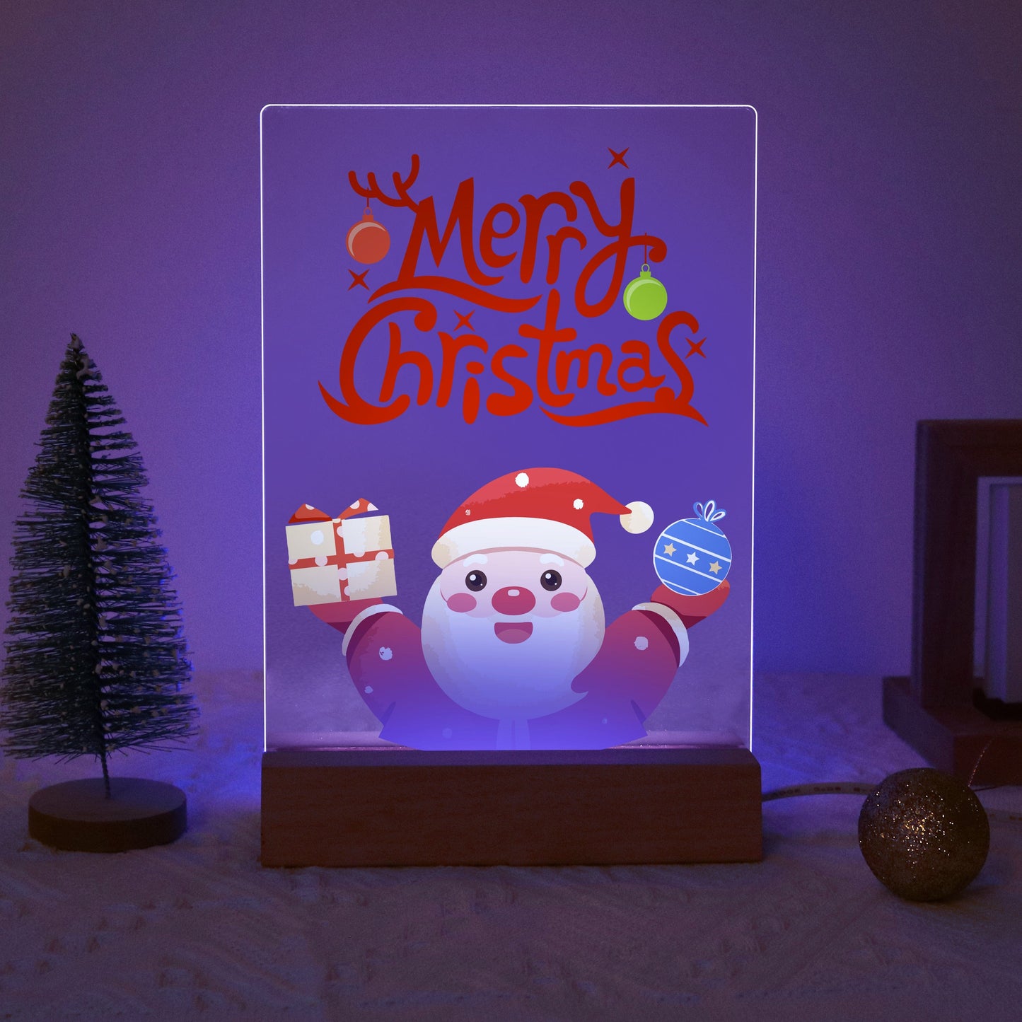 ColourMost™ LED Paint by Numbers Series #11: 'Merry Christmas Santa' (6"x8" / 15x20cm)