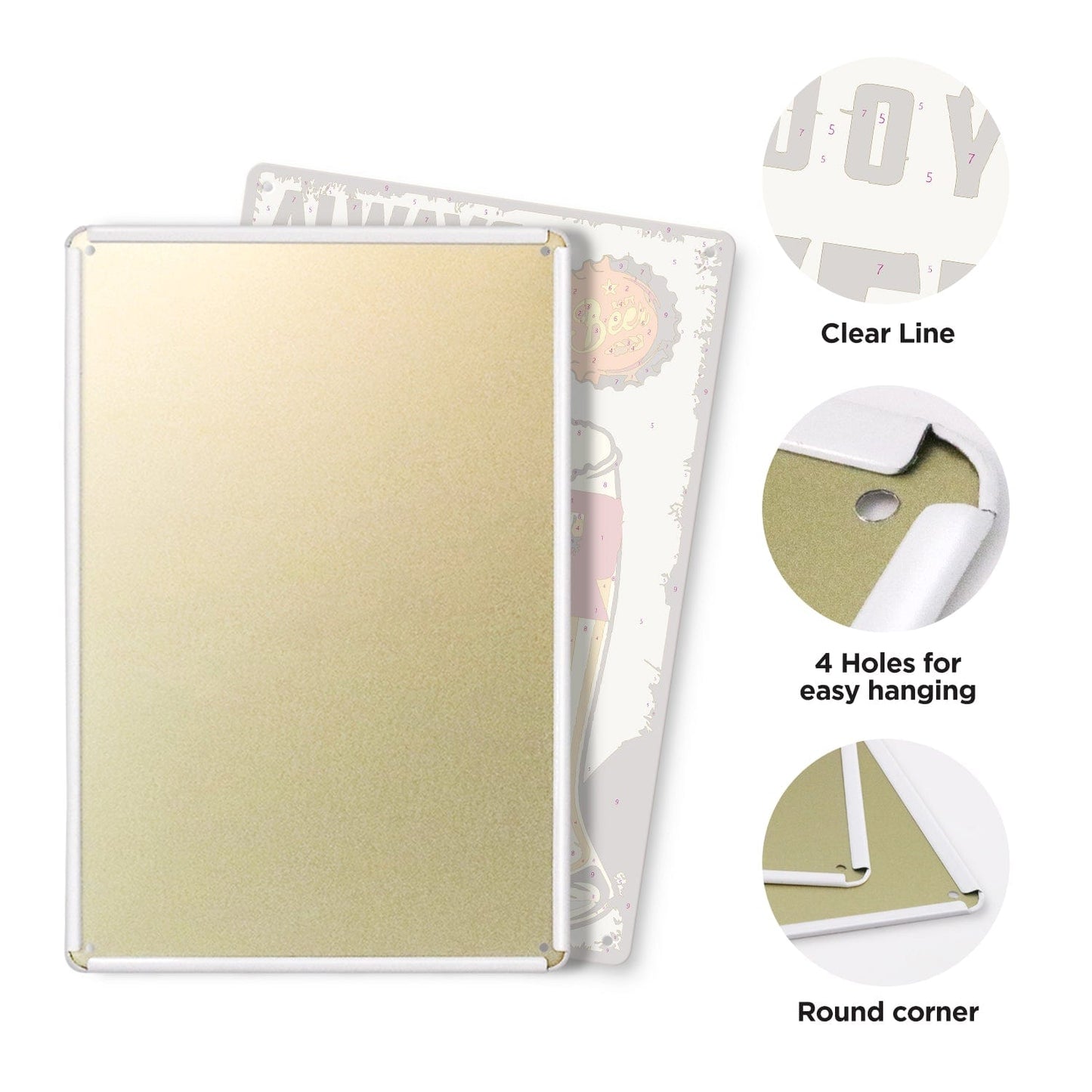 ColourMost™ Metal Bar/Posters Art Paint By Numbers- Always on Tap #08 (20x30cm /7.8"x11.8"）