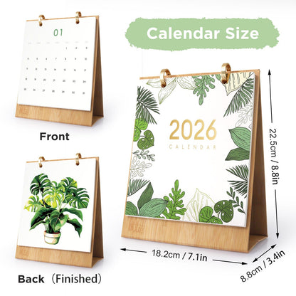 ColourMost™ 2026 Desk Calendar Series –  Plants /Paint by Numbers(18.2cm x 22.5cm)