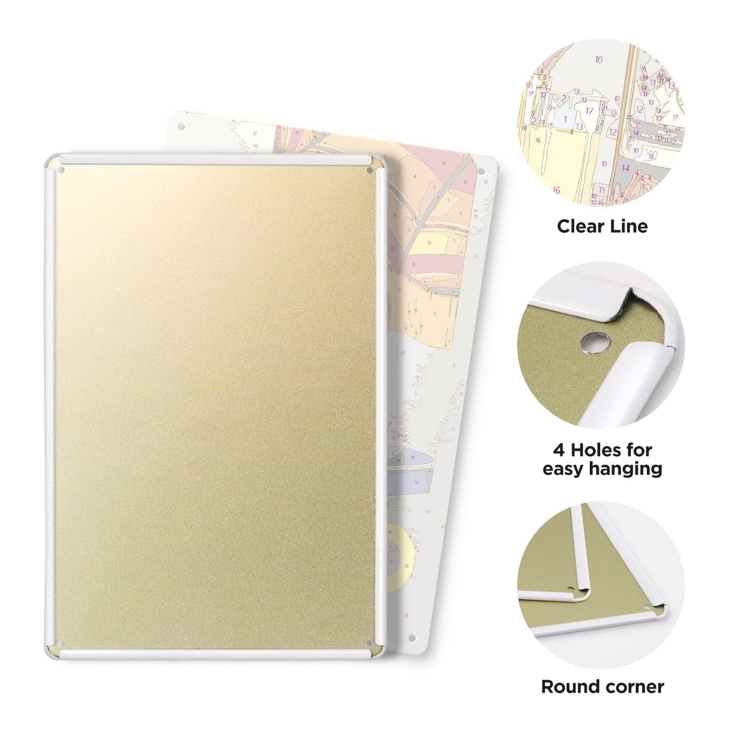 ColourMost™ Metal Bar/Posters Art Paint By Numbers- Ricard Apéritif Anisé #17 (20x30cm /7.8"x11.8"）
