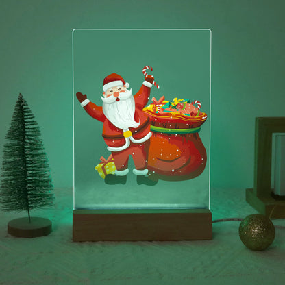 ColourMost™ LED Paint by Numbers Series #09: 'Santa with Gift Bag' (6"x8" / 15x20cm)