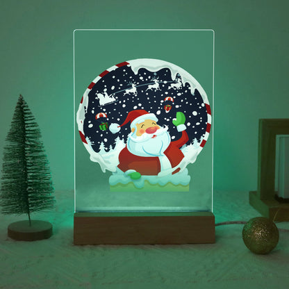 ColourMost™ LED Paint by Numbers Series #07: 'Santa Snow Globe' (6"x8" / 15x20cm)