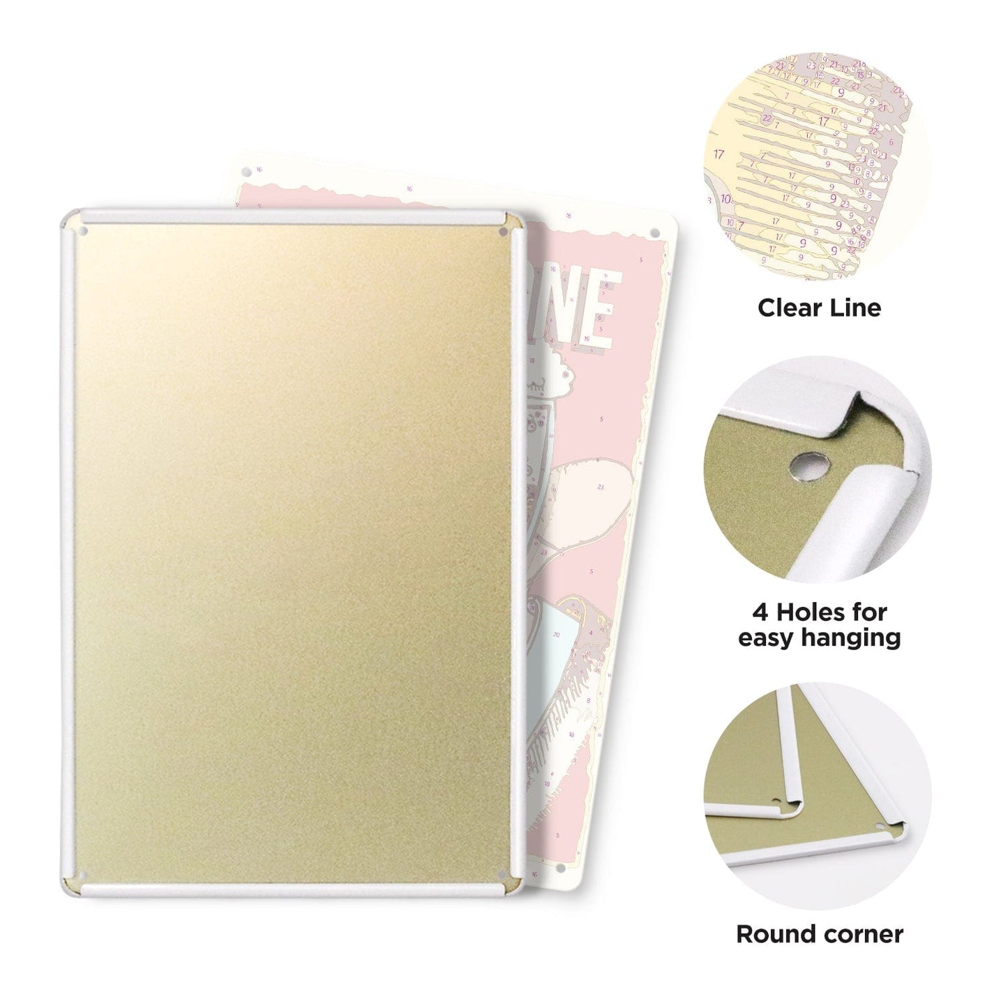 ColourMost™ Metal Bar/Posters Art Paint By Numbers- Beer Zone Cheers #03 (20x30cm /7.8"x11.8"）