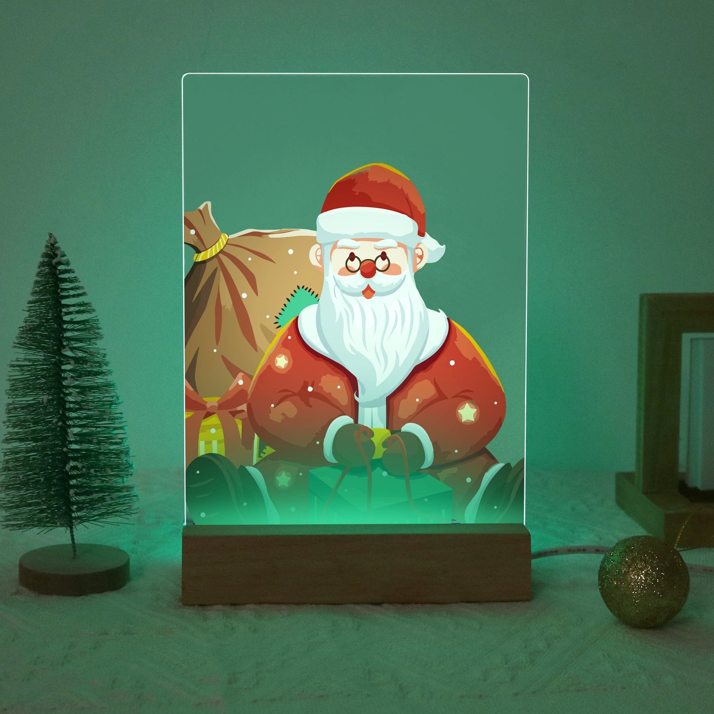 ColourMost™ LED Paint by Numbers Series #10: 'Classic Santa' (6"x8" / 15x20cm)