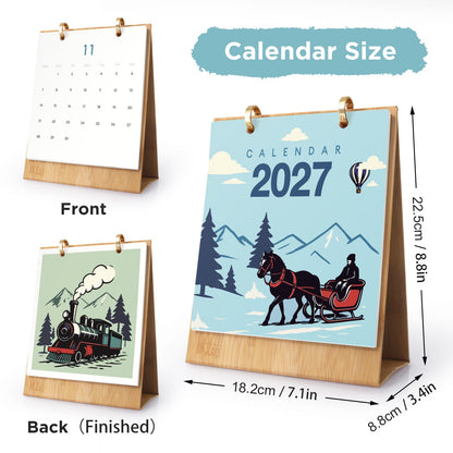 ColourMost™ 2027 Desk Calendar Series –  On the Move /Paint by Numbers(18.2cm x 22.5cm)