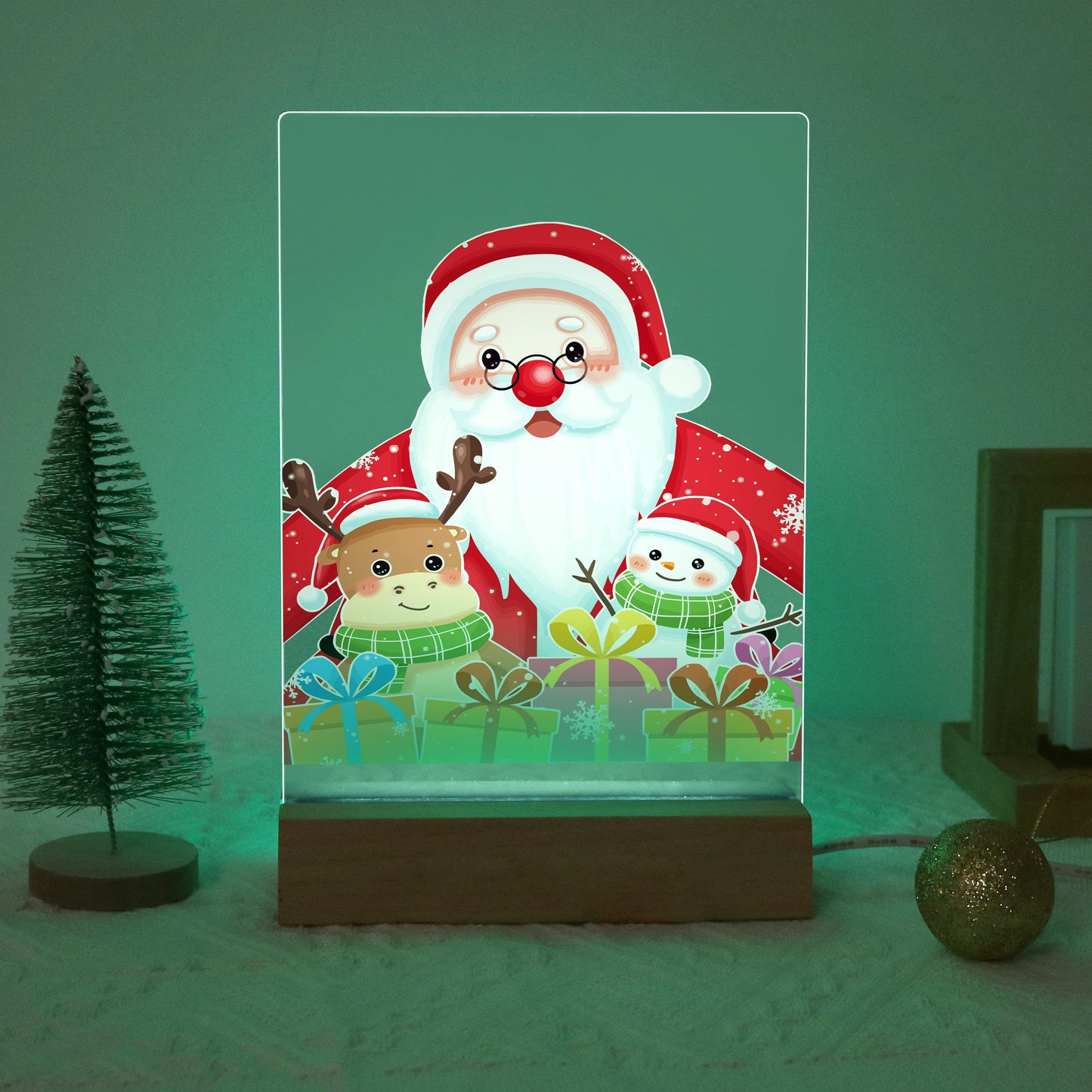 ColourMost™ LED Paint by Numbers Series #05: 'Santa & Friends' (6"x8" / 15x20cm)