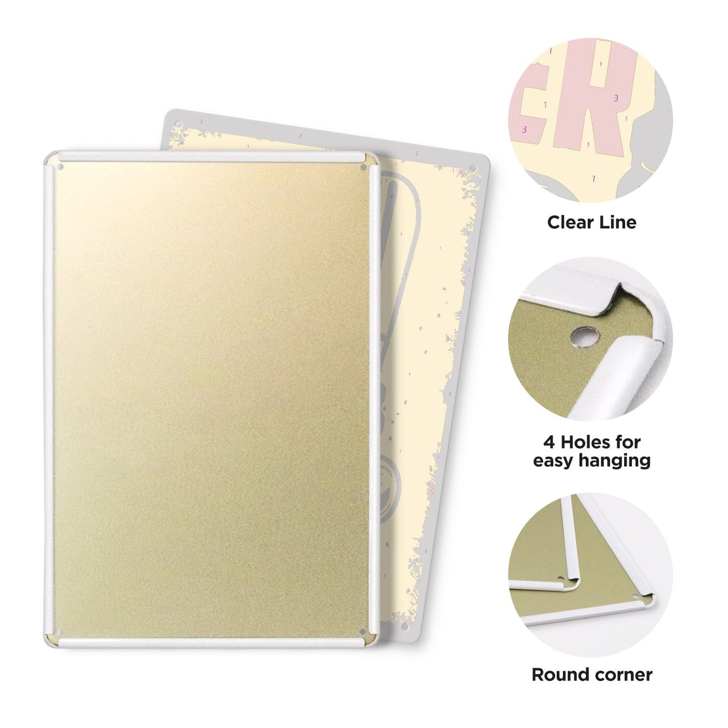 ColourMost™ Metal Bar/Posters Art Paint By Numbers- On Tap Cold Bee #04 (20x30cm /7.8"x11.8"）
