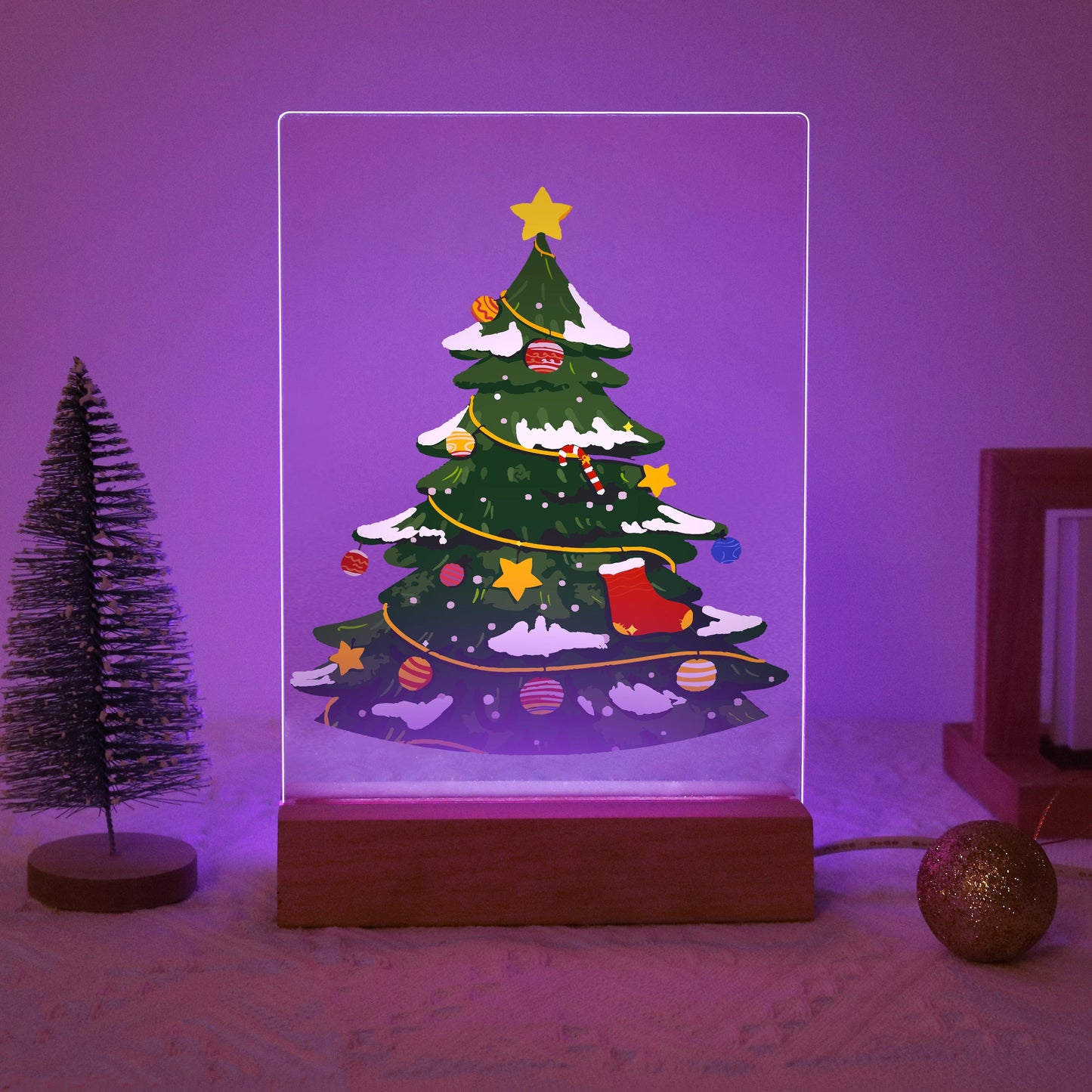 ColourMost™ LED Paint by Numbers Series #01: 'Christmas Tree' (6"x8" / 15x20cm)