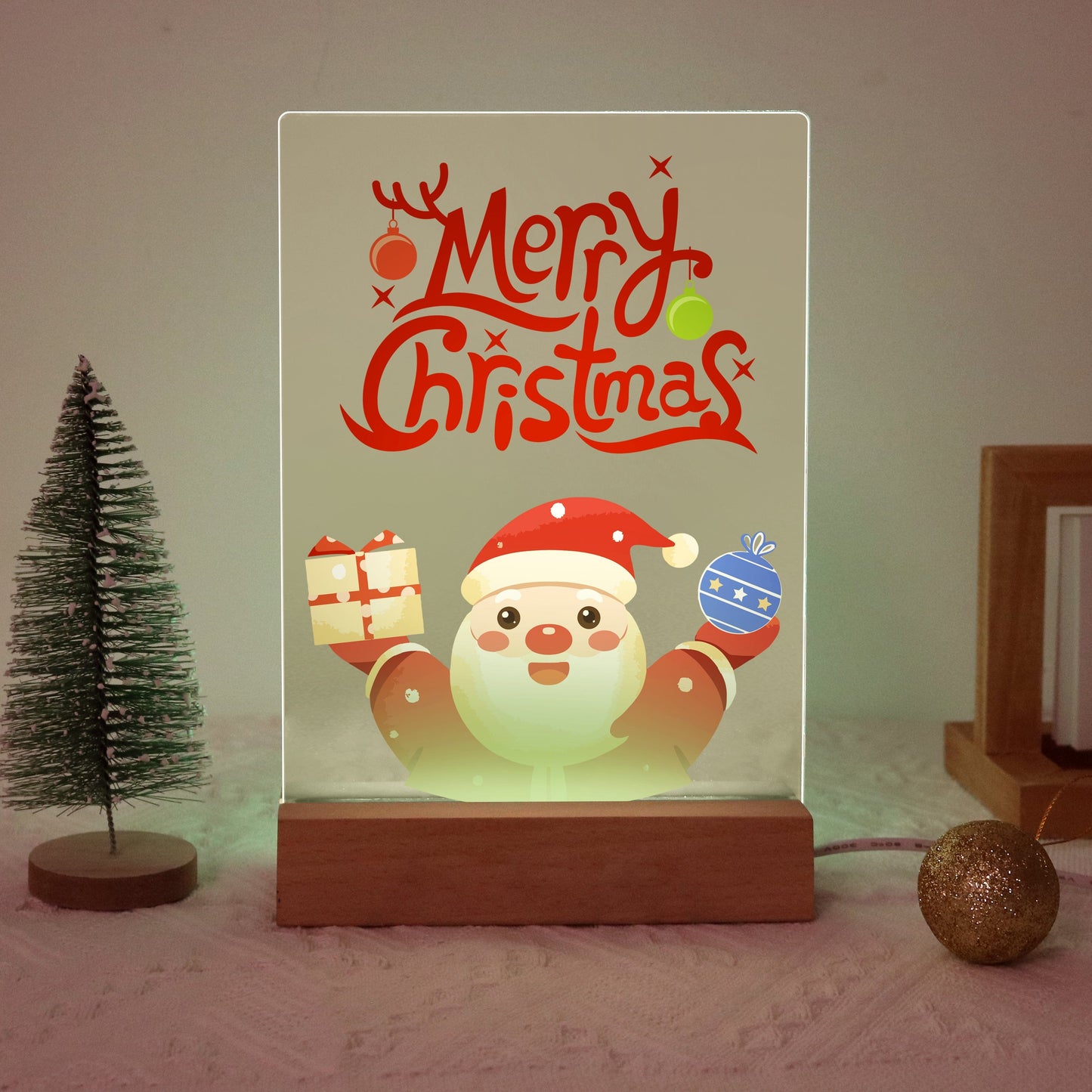 ColourMost™ LED Paint by Numbers Series #11: 'Merry Christmas Santa' (6"x8" / 15x20cm)