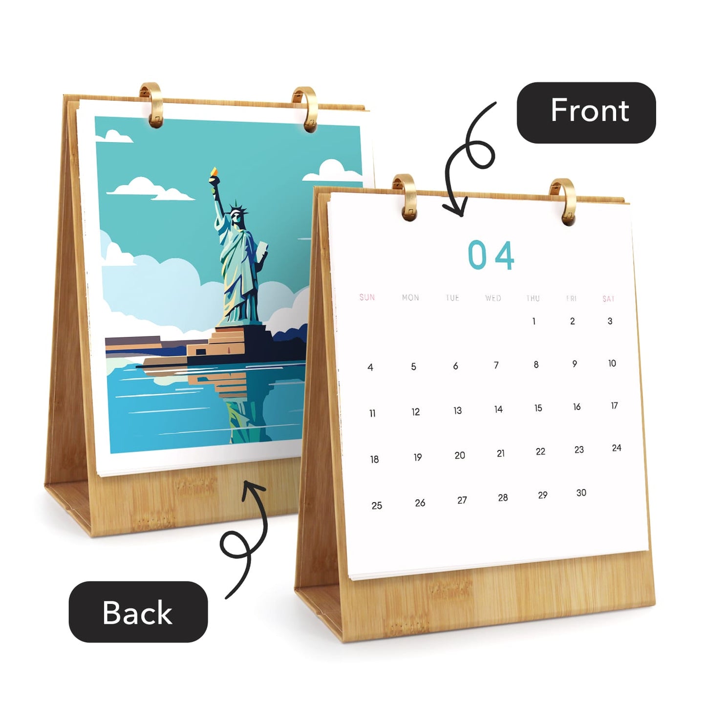 ColourMost™ 2027 Desk Calendar Series –  Wanderlust /Paint by Numbers(18.2cm x 22.5cm)
