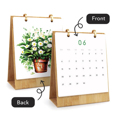 ColourMost™ 2027 Desk Calendar Series –  Plants /Paint by Numbers(18.2cm x 22.5cm)