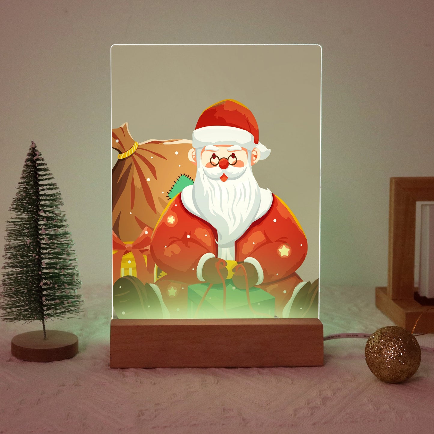 ColourMost™ LED Paint by Numbers Series #10: 'Classic Santa' (6"x8" / 15x20cm)