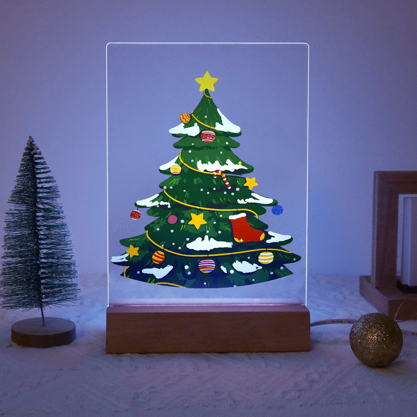 ColourMost™ LED Paint by Numbers Series #01: 'Christmas Tree' (6"x8" / 15x20cm)