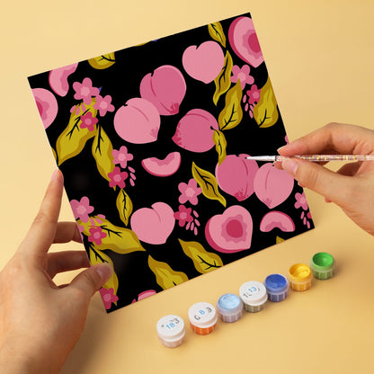 Mini Paint by Numbers Kit - Fruitful Blooms ｜6 Canvas Panels