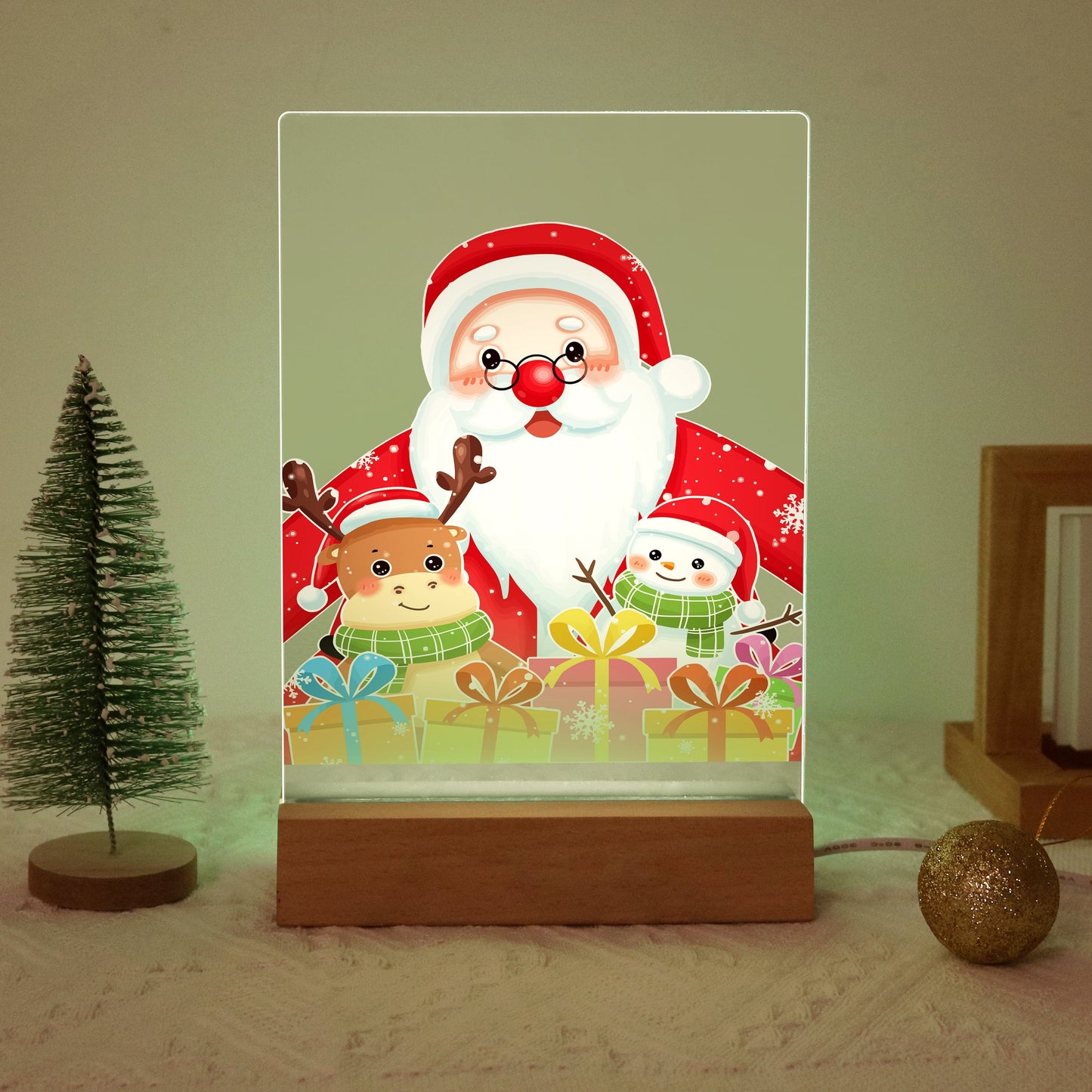 ColourMost™ LED Paint by Numbers Series #05: 'Santa & Friends' (6"x8" / 15x20cm)