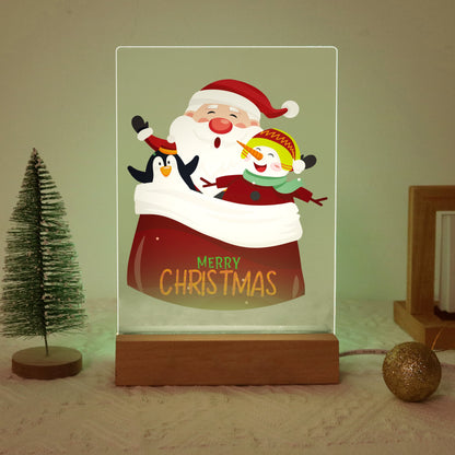 ColourMost™ LED Paint by Numbers Series #03: 'Santa, Snowman & Penguin' (6"x8" / 15x20cm)